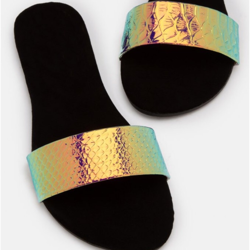 Iridescent Sandals
